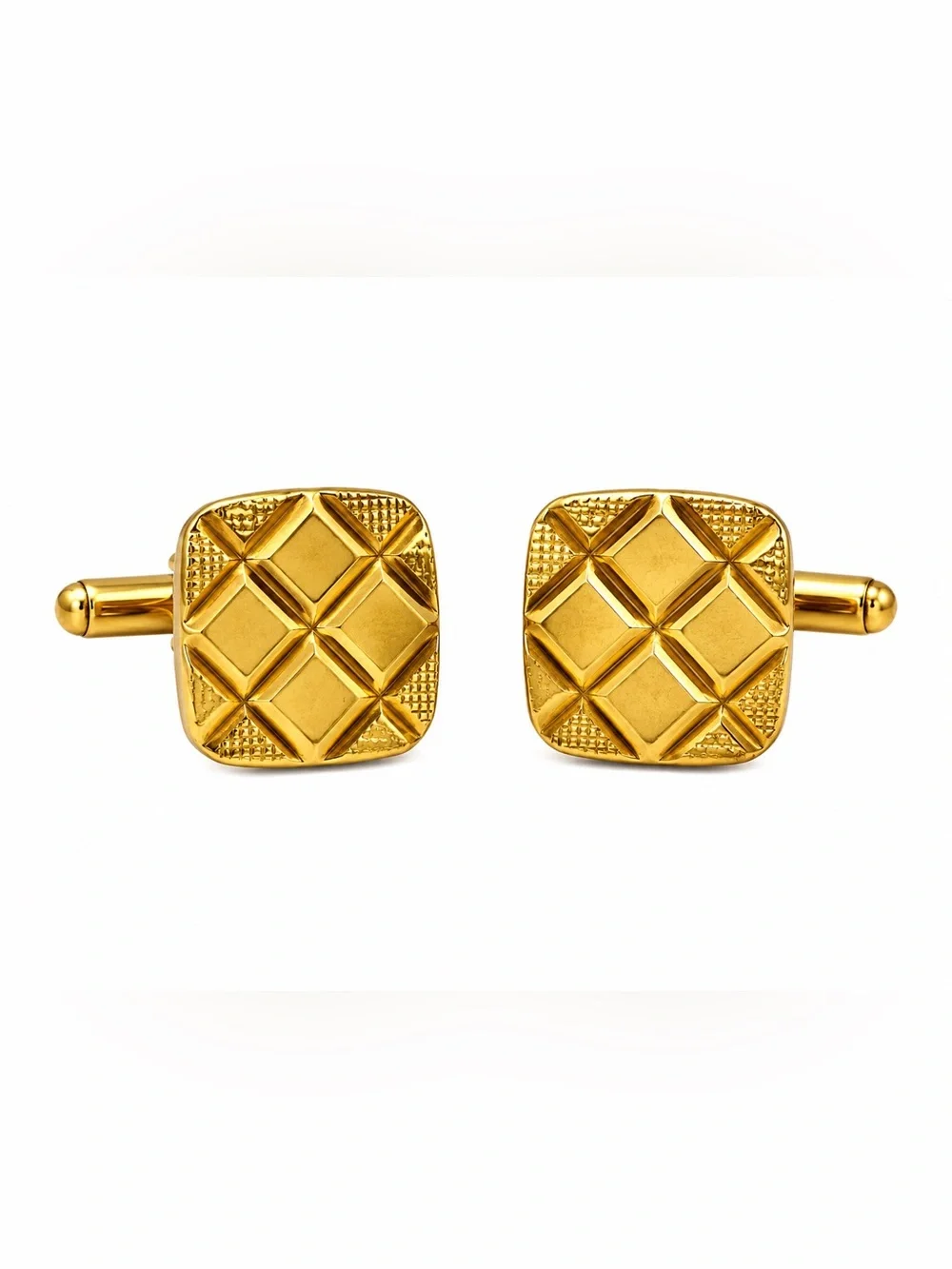 Vintage quilted cufflinks